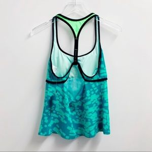 Nike Green Print Racerback Tank